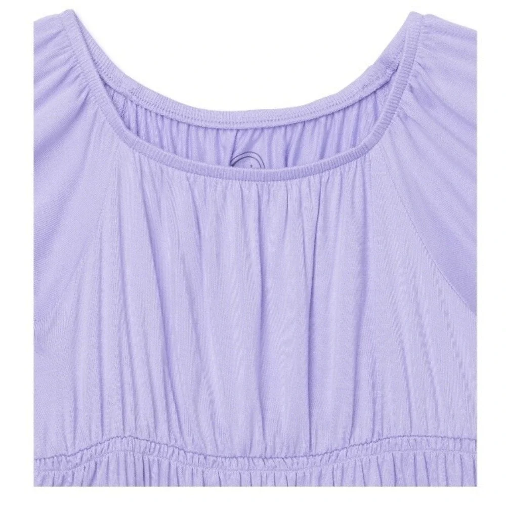 Wonder Nation Girls Elastic Waist Top XL 14-16 New with Tags Lilac Bud Smock